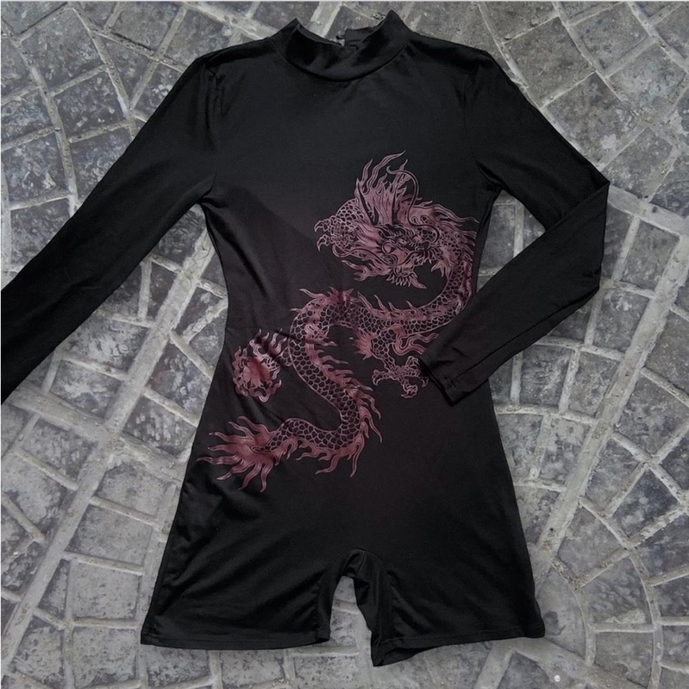 Dragon Long Sleeve Romper